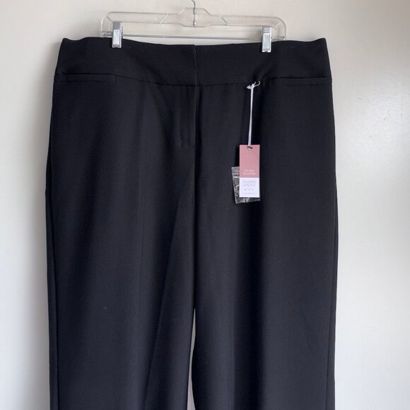 NWT Lane Bryant The Allie Wide Leg Pants Size 18 Black - Picture 2 of 12